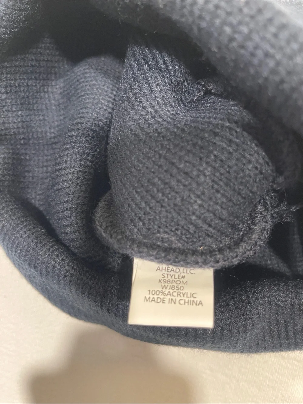 Kevin Krusoe Memorial Outing Pom Beanie Hat - Black with Gray Stripes